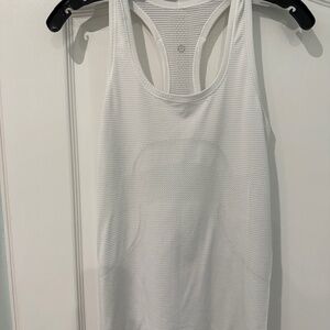 Lululemon Swiftly Tech Tank Hip Length White Sz 6
